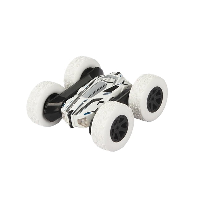 SIYTUAU Remote Control 24Ghz Rc Stunt Car 360° Flip Rotating Toy Vehicle Double Sided Design White Color Off Road Car For Kids Plastic Material Standard Size White