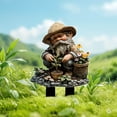 thumbnail image 1 of Nilvkv Dwarf Ground Planting Decoration 2D Garden Stake Outdoor Ground Planting Potted Planting Decoration, 1 of 6