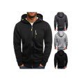 thumbnail image 3 of Kmbangi Hooded Jacket+Solid Color Long Sleeve Sweatshirt with Zipper Pocket, 3 of 4