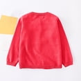 thumbnail image 4 of Cardigan en Tricot Polaire pour Enfants, Chandail à Manches Longues à Col Rond pour Garçons/filles, Hiver, Super Doux, Rouge Melon D\'eau 4-5 Ans, 4 of 6