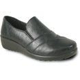 thumbnail image 1 of Kozi Soulier Mocassin Décontracté Confortable pour Femmes à Enfiler OY5317 avec Bout Rond et Goussets Doubles Noirs, 1 of 8