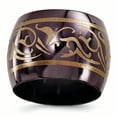 thumbnail image 1 of Edward Mirell Black Ti Domed Anodized Copper Color 16mm Band Size 7.5, 1 of 4