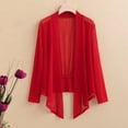 thumbnail image 2 of vdgthytj Womens Cardigan Lightweight Long Sleeve Open Front Mesh Tops Plus Size Casual Solid Color Cardigan, 2 of 3