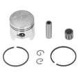 thumbnail image 2 of Engine Rebuild Piston Kit, Steel Alloy Piston Pin  Kit Antirust  for 2 Stroke 49cc 50cc Moped Scooter Dirt Bike, 2 of 8