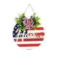 thumbnail image 2 of Cqxid Hangs Under $10 Welcome Independence Day Home Decoration Door Wall Decor Hanging Sign, 2 of 5