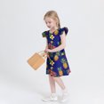 thumbnail image 3 of RXIRUCGD 2025 Vêtements d'Été pour Enfants Robe d'Été à Manches à Volants pour Filles 4-14T, 3 of 7