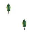 thumbnail image 1 of QualitChoice 1/2/3/5 Fish Lure Artificial Bait 8cm Workmanship Compact Size No Burrs Exquisite Rotating Lures Fishing Tackle Dark Green 2PCS, 1 of 6
