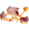 thumbnail image 3 of 1 Set of Mini House Furniture Model Mini Sofa Table Floor Lamp Mini House Ornament, 3 of 8