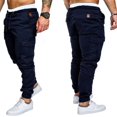 thumbnail image 2 of Men Slim Fit Jogger Cargo Pants Casual Outdoor Sweatpants with Pockets, 2 of 2