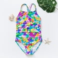 thumbnail image 1 of Teen Girls One Piece Bathing Suits Cartoon Girls Swimsuit Quick Dry Bathing Suit 14Y, 1 of 8