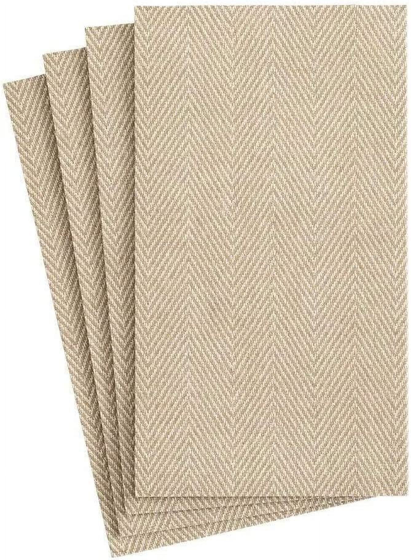 Caspari Paper Guest Towels Jute Linen, 12 Per Box,Tan,Guest Towel,9760GG