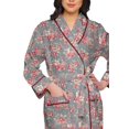 thumbnail image 4 of Moomaya Printed Robe For Girls Cotton Bathrobes For Women Wrap Dressing Gown, 4 of 6