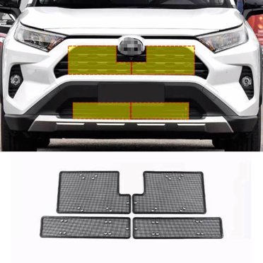 4x for Toyota RAV4 2019-24 Front Grille Center Mesh Anti-Insect Net Black Steel