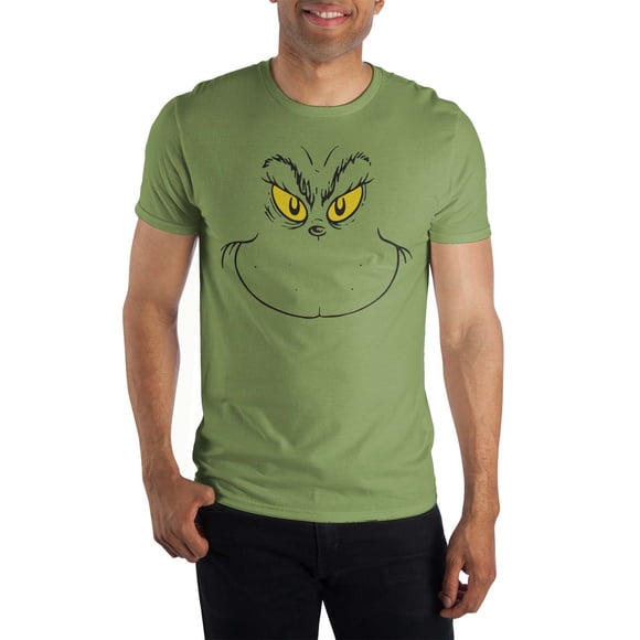 The Grinch Big Face Kiwi Green T-Shirt