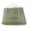 thumbnail image 2 of TOUMENY Outdoor Patio Straight Rod Umbrella Net Cover, 9-13FT Parasol Sun Umbrella Mosquito Net Screen, Breathable 200% Polyester Mesh with TPU Water Pipe Bottom, Weather Resistant Insect Protection, 2 of 5