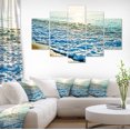 thumbnail image 1 of Impression sur Toile Photo de Plage au Bleu Vif, Bord de Mer Tranquille, 1 of 3