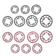 thumbnail image 4 of Plateau de Vélo 104BCD Roue à Chaîne Vélo Ronde 104BCD Pièces de Plateau de Vélo Roue de Guidage Ronde Rouge 40T, 4 of 9