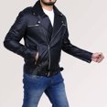 thumbnail image 4 of Leather Motorcycle Jacket Mens Black Leather Motorcycle Jacket Black Leather Riding Jacket Motorcycle Jackets For Men Black Biker Jacket size XL, 4 of 5
