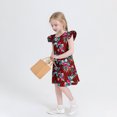 thumbnail image 3 of RXIRUCGD 2025 Vêtements d'Été pour Enfants Robe d'Été à Manches à Volants pour Filles 4-14T, 3 of 7