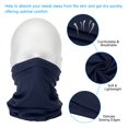 thumbnail image 4 of Uxcell Neck Gaiter, 4 Pack Breathable Cooling Face Cover Scarf for Cycling Running, Navy Blue, 4 of 7