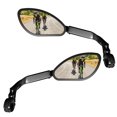 thumbnail image 1 of FlyFlise Telescopic Bicycle Rear Flat Mirror 360 Degree Rotatable Bike Handlebar Side Rear View Mirror for MTB Road Bike, 1 of 8