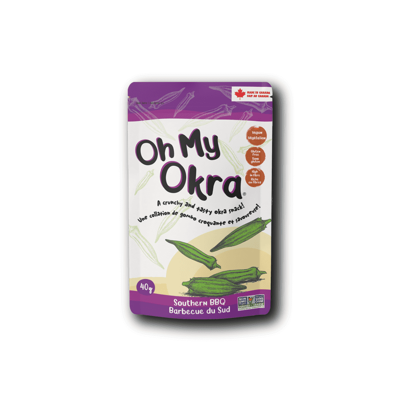 Oh My Okra Crunchy and Tasty Okra Snack - Southern BBQ - 40g
