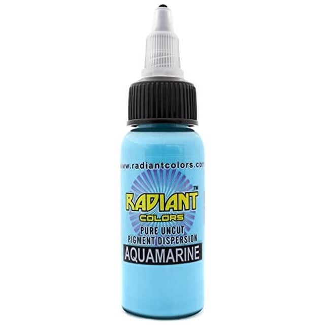 Radiant Colors Tattoo Ink - AQUAMARINE 1oz
