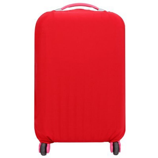 Housse Élastique pour Bagage de Voyage, Valise à Roulettes, Sac de Protection, Protecteur Antipoussière pour 18-20 Pouces (Rouge)
