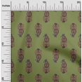 thumbnail image 1 of oneOone Cotton Poplin Fabric Leaves & Paisley Block Print Fabric BTY 42 Inch Wide, 1 of 4