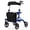 bleu, variante sur Giantex Déambulateur à Roulettes 2-en-1 en Aluminium avec Siège, Aide à la Mobilité et à la Marche Pliable avec Poignées et Roues Réglables en Hauteur, Bleu