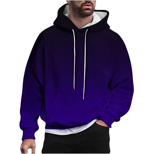Rbaofujie Chandails pour Hommes Hommes Décontracté Mode Chandails à Capuche Col Rond Imprimé Chandail à Enfiler Manches Longues Hauts Chandail Chandails à Capuche pour Hommes Graphique