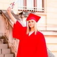 thumbnail image 2 of GDREDA Adult Unisex Graduation Gown Set College & High School Robe With Cap & Tassel Coat plus Size Women, 2 of 9