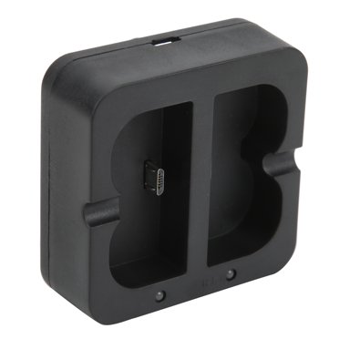 Station de Charge de Batterie à Double Anneau, Compatible avec Station de Charge USB DC5V 800mA X 2 avec Câble de Charge pour Batterie Vidéo pour Batterie Spotlight Cam