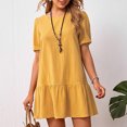 thumbnail image 1 of Gspmoly Robes d'Été pour Femmes 2025, Robe d'Été Ample pour Femmes en Coton et Lin à Col Rond à Manches Courtes, Robes de Vacances pour Femmes Économies d'Été, 1 of 8