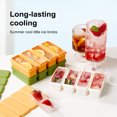 thumbnail image 2 of Silicone Ice Cube Tray with Lid Large Ice Mold for Slow Melting Freeze Store Soup Sauce Broth Food-Grade Silicone Freezer Container for Leftovers Vegetables, 2 of 7