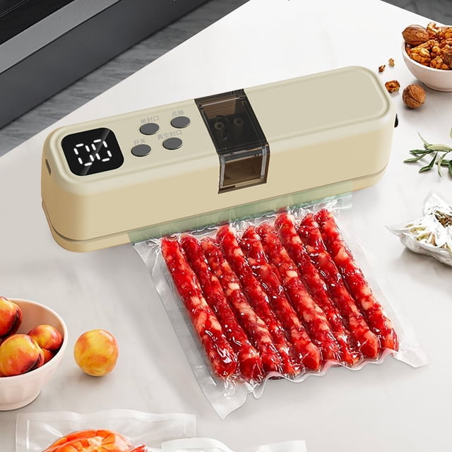 Antqov Home Charging Mini Sealing Machine Small Food Packaging Machine Vacuum Preservation Bag Sealing Machine Automatic Sealing, Smart Sealer