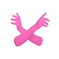 thumbnail image 1 of Gravity Threads Ladies Satin Opera Gloves 18" Hot Pink, 1 of 2