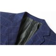 thumbnail image 3 of Kcodviy Mens Suit Slim Fit Mens Slim Fit Suits Two Button Solid Tuxedo Slim Fit Suit Men Jacket Business Suits Wedding Mens Wool Suit Party Homecoming Lattice Suits Slim Fit Suit for Men for Men, 3 of 6