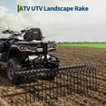 thumbnail image 3 of Heavy Duty Tow-Behind Landscape Rake for Lawn Tractor, ATV/UTV – 48/60 Inch Pine Straw & Dethatcher, Steel Spring Rake, 17 Coil Tines, 2" Receiver Hitch – Efficient for Leaves, Pine Needles, Grass, 3 of 6
