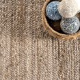 thumbnail image 3 of Indian Handmade Braided Inner Gray Natural Jute Area Rug, Home Décor Rug, Jute Rug for Bedroom, Dining Room, living room, Doormat Rug Size - 3' x 8' (90 cm x 240 cm), 3 of 5