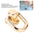 thumbnail image 3 of D Ring Rivet, 20 Sets 360 Degree Rotatable Ball Studs D Ring Rivets with Screws  Zinc Alloy Iron DIY Leather Craft Accessories for Handbags Pet Collars Wallets Hats, 3 of 7