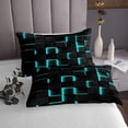 thumbnail image 3 of Erosebridal Gradient Checkered Bedspread Sets Twin Size,Buffalo Stereoscopic Bed Quilt,Geometry Decor,Breathable,2pcs, 3 of 5