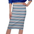 thumbnail image 4 of Moomaya Jupe Imprimée Longueur Genou pour Femmes Grande Taille Jupe en Poly Spandex, 4 of 6