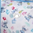 thumbnail image 2 of Disney Stitch Tropical Pattern White Duffel Bag with Blue Straps, 2 of 12