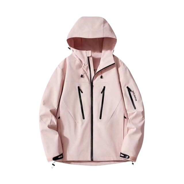 LOVZFMLL Vestes pour Femmes Coupe-Vent Couleur Unie Veste sous-Veste à Manches Longues avec Capuche Veste Décontractée