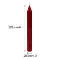 thumbnail image 3 of Mainstays 8" Unscented Red Column Candles, 3 of 5