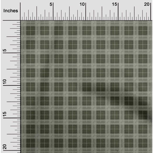 oneOone Viscose Chiffon Fabric Tartan Check Decor Fabric Printed BTY 42 Inch Wide