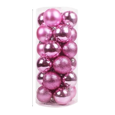 Rbaofujie Ornements de Noël en Vrac Pendentif de Noël Décoratif Incassable Pendentifs pour Sapin de Noël Suspendus Boules de Noël 100 mm Ensemble d'Ornements Lot de 24 Pcs Décorations de Noël Liquidation