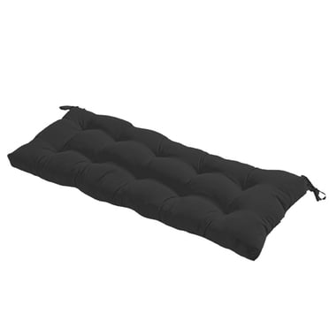 Bwiyojiz 39.37x19.68 Pouces Coussin d'Assise Intérieur Extérieur pour Chaise, Coussins de Remplacement pour Chaise Longue, Mobilier de Jardin, Patio, Maison, Chambre, Polyester, Noir, Cadeaux pour Ami