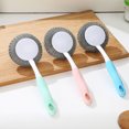 thumbnail image 3 of EeaseCA Handle Wire Brush Cleaning Ball Scourer Dish Washing Kitchen Cleaning (Blue), 3 of 6